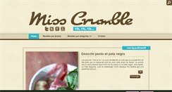 Desktop Screenshot of miss-crumble.fr